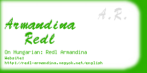 armandina redl business card